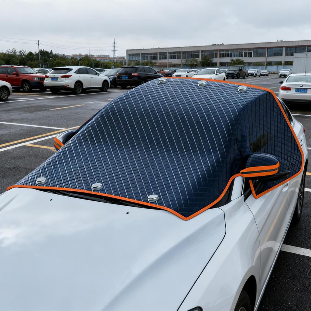 Windshield Cover Car Snow Cover 260*115 Cm Auto Windshield Cover Snow Protector Ice Blocked Front Window Protector Accessories