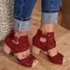 Women High Heel Sandals Retro Gladiator Ladies Casual Rome Fashion Summer Woman Shoes Plus Size 35-43 Sandals for Women2026