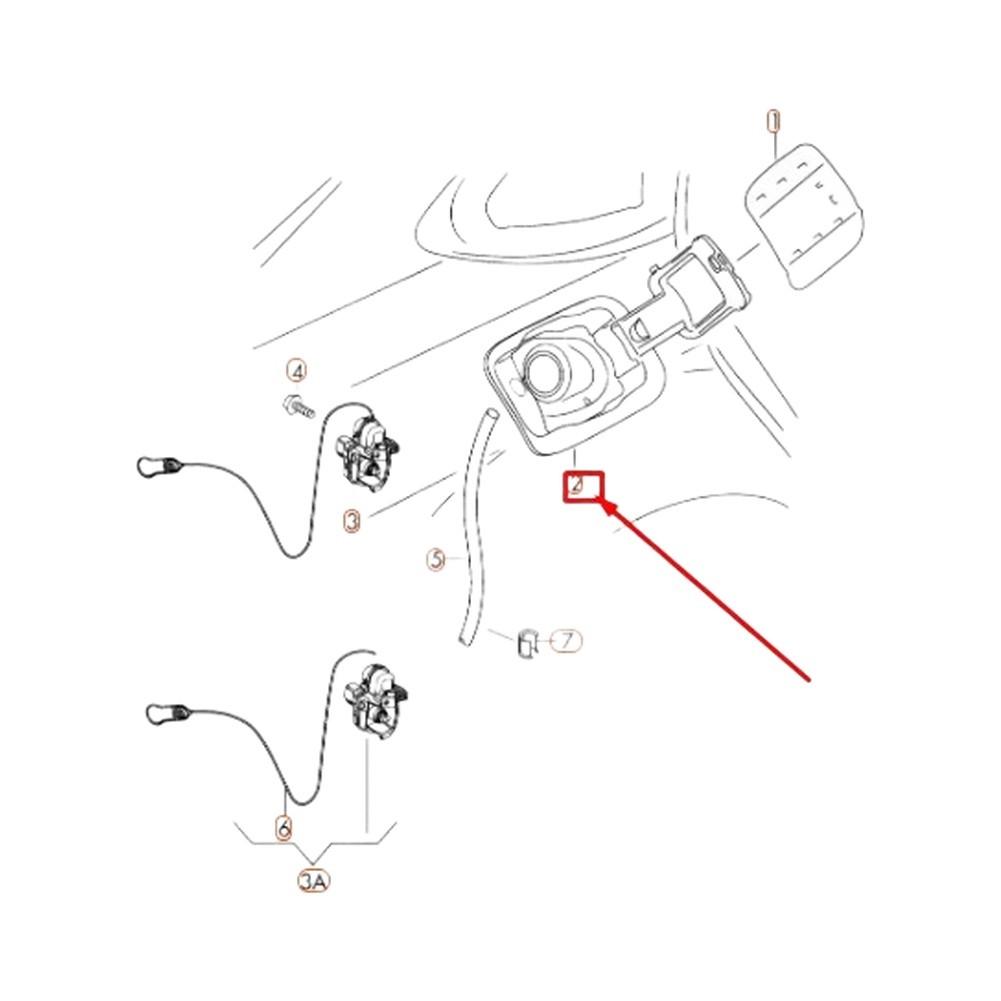 Корпус заливной горловины топливного бака 4G0809906C Для A6 Для Avant Для Allroad Корпус заливной горловины топливного бака 4G0809906C Детали кузова China Mainland