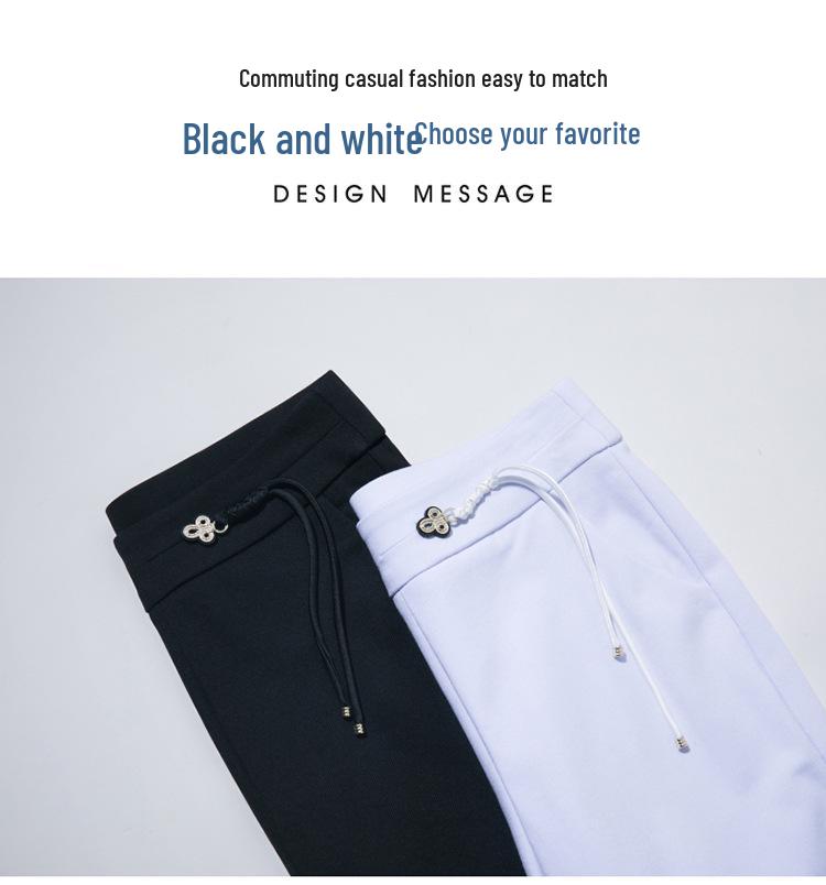 2024 Letní Dámské Zeštíhlující Strečové Zvonové Kalhoty s Vysokým Pasem - Národní Styl Rybí Ocas Skinny Střih pro Maminky Středního Věku