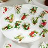 46/52pcs Merry Christmas Stickers Set Mini Letters Notes Sticker for DIY Decoration Album Diary Gift Seal