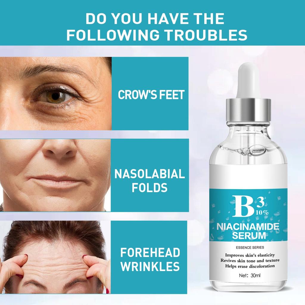 B3  Facial Serum Moisturizing Serum 10% Serum Improves Pigmentation And Evens Skin Tone Skin Care Serum,30ML