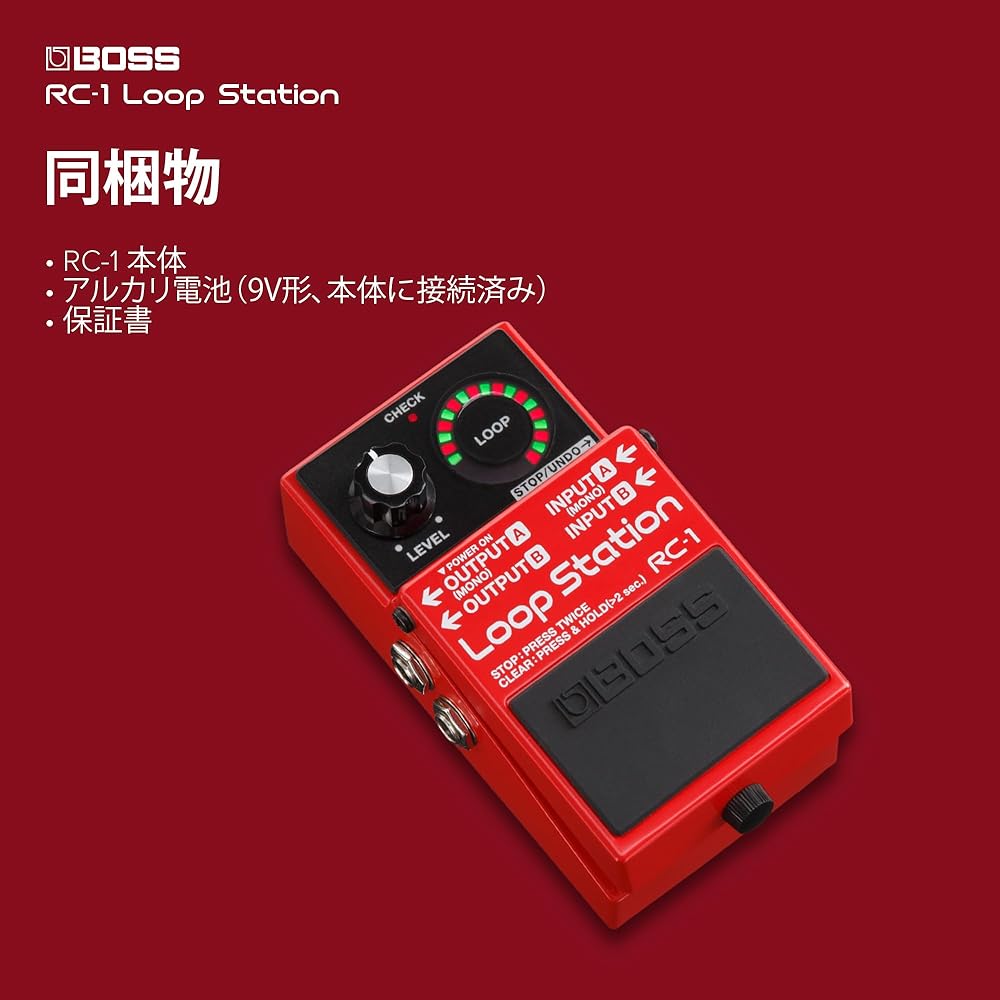 BOSS Boss Loop Station RC-1 Looper Compact Pedal Type Simple Operation Practice/Composition/Perfo...