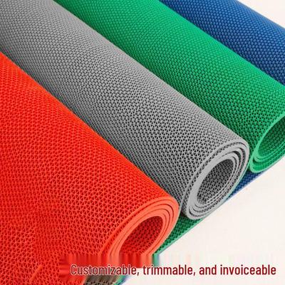 3.5mm Non-Slip Waterproof PVC Mesh Floor Mat for Bathroom, Toilet, Outdoor & Pool Areas