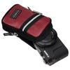 Hakuba Pixgear CS Camera for Digital and Compact Double Zipper closure with Carabiner and Belt Pouch, Medium, Red, Cameras, Loop, SPG-CS-CPMRD