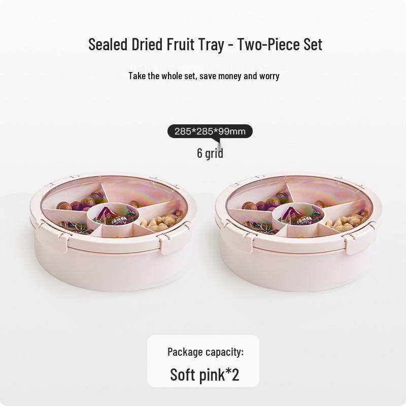 Buckleable High-Value Fruit Plate & Sunflower Seed Storage Box - 2025 New Macaron Candy Box for Living Room Coffee Table or Wedding Gift