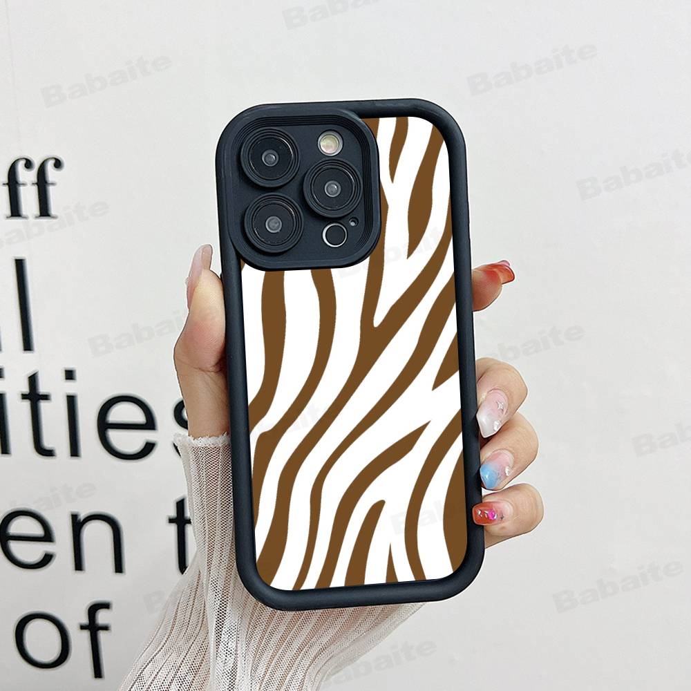 Zebra Pattern Art Phone Case For IPhone 17 16 15 14 13 12 11 Pro Max Anti Drop Soft Cover