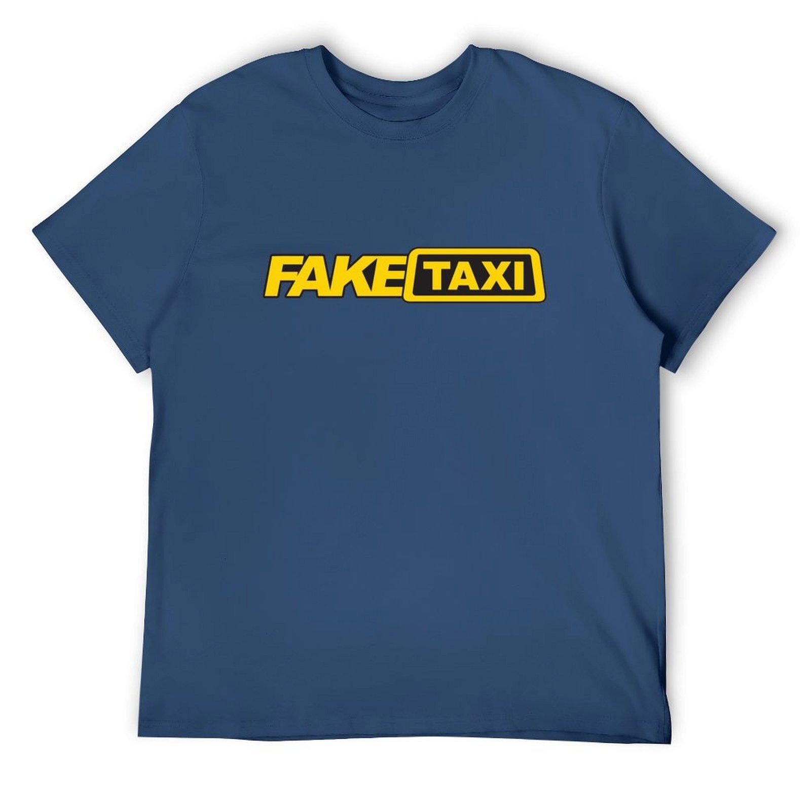 Fake taxi logo high quality TShirt man t shirt cotton high quality t shirts for man cotton TShirt S