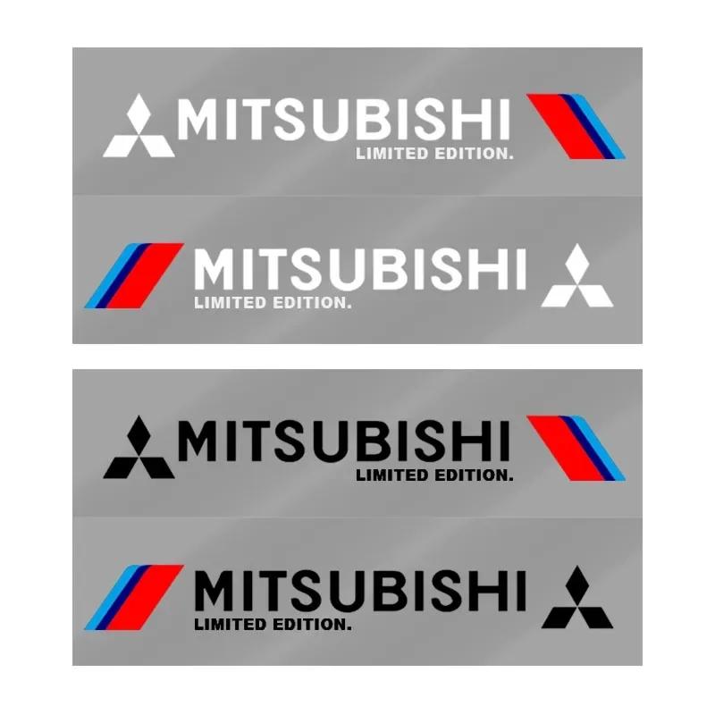 2 pz Adesivo Riflettente per Lato Portiera Auto Grafiche per Carrozzeria Decalcomania in Vinile per Mitsubishi ASX Lancer Pajero Outlander L200 Lancer EX Pajero