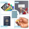 Coollooda Passport Passport Passport Electromagnetic Wave Security Storage RFID Holds 2 SIM PU Coin Slim Large Domestic and International Travel
