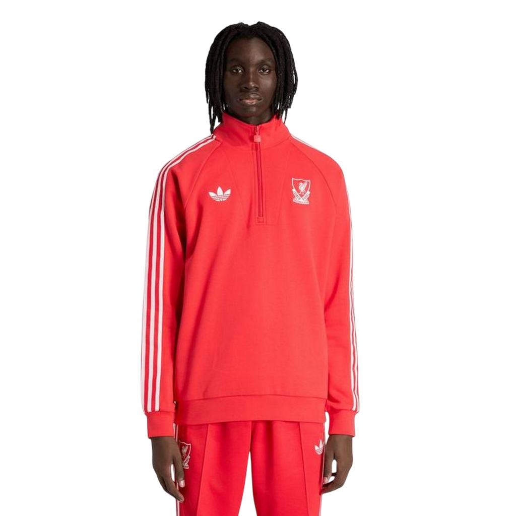 Liverpool FC Mens Originals Adidas Half Zip Jumper