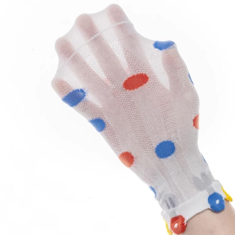 Girls' Sock Summer Thin Cotton Socks For Children Mesh Breathable Girls And Boys Cartoon Lace Mid-tube Sock Baby Princess Socks Kids
