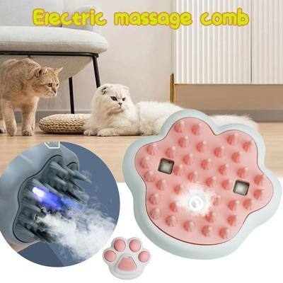 Self Cleaning Cat Steam Brush Anti Flying Hair Electric Spray Massage Comb Durable Dog Comb