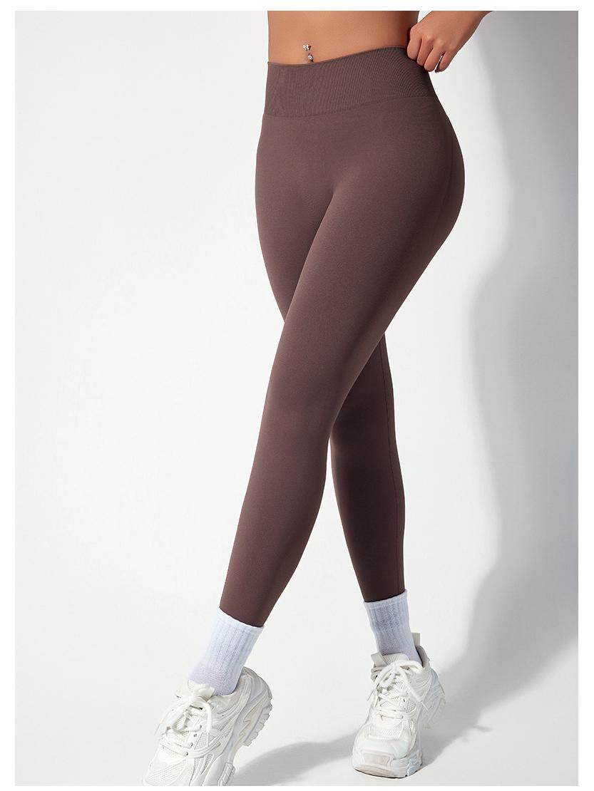 

Женские леггинсы для йоги с высокой талией и контролем живота, с дизайном персиковые ягодицы XL (135-150 jin) хаки