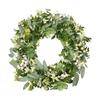 45cm Künstlicher Blumen-Eukalyptus-Kranz Außen Türwand Fenster Dekorationen Simulation Feiertagsfeier Kranz