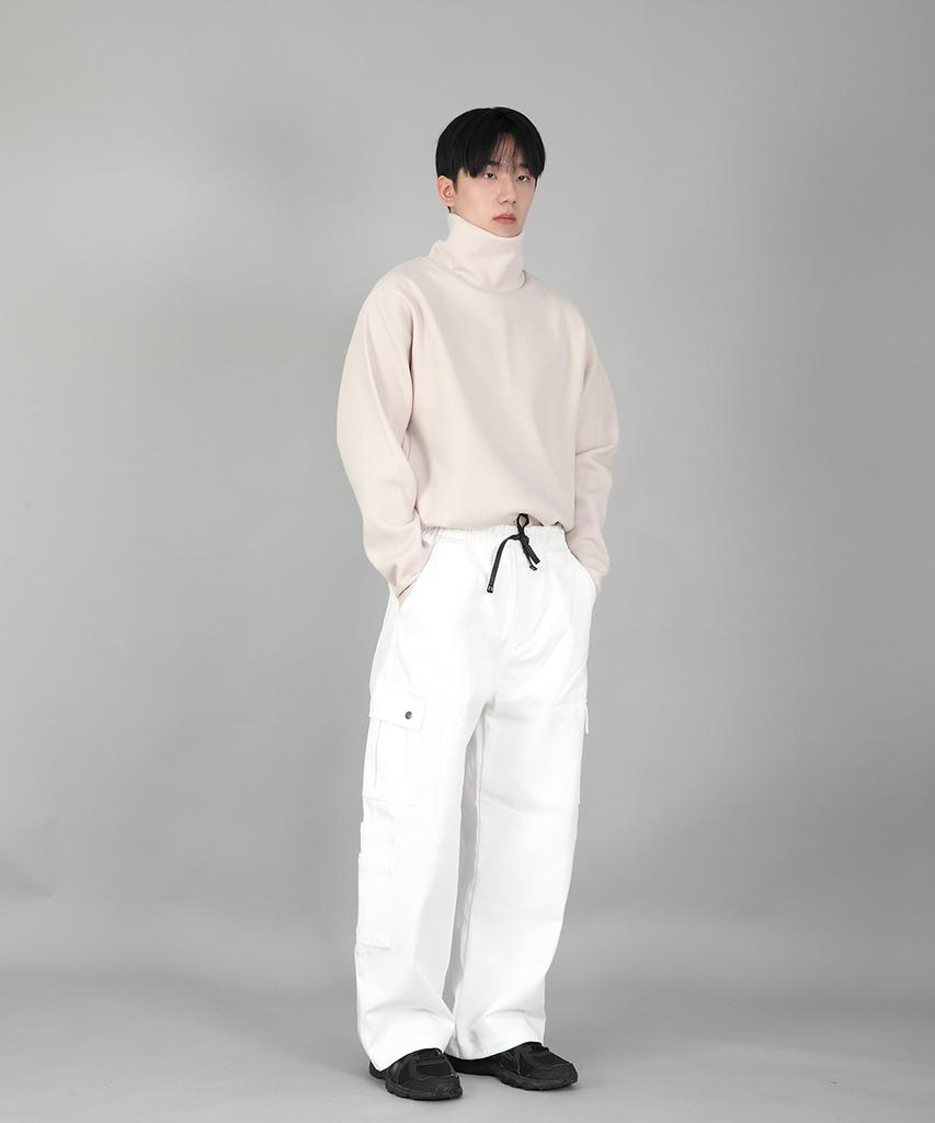 Seinteukeulu Double Cargo String Jogger Pants Dcj-338 White