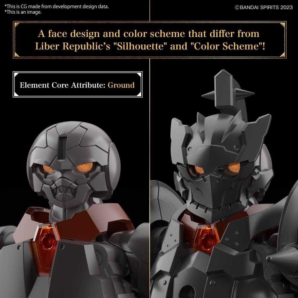 BANDAI SPIRITS 30MF Rosan Fighter plastic model color-coded