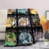 Pokemon Characters Print Flannel Blanket,High Quality Comfortable for All Seasons,Home Decor,Warmth and Comfort,Perfect for Christmas Gifts