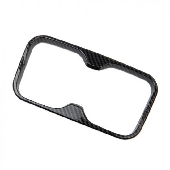 Carbon Fiber Style Front Central Control Cup Holder Cover Trim Fit For BYD Shark