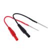 2 Peças Cabo Adaptador Fêmea de 4mm Terminal de Pino Plugue Fio Gancho Multímetro Plugue Banana Pontas de Prova Silicone Flexível Colher Posterior Sonda