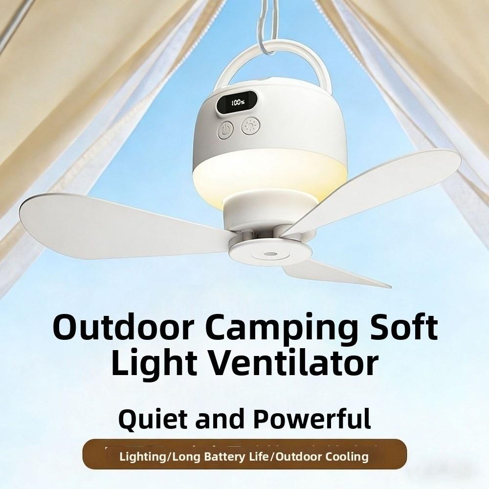 Rechargeable Hanging Fan Light with Remote Control Electric Fan Night Lamp  Canopy Use