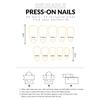 Velvet-Rose Midi False Nails 24Pcs Matte Texture Resin Material Fashion Decoration