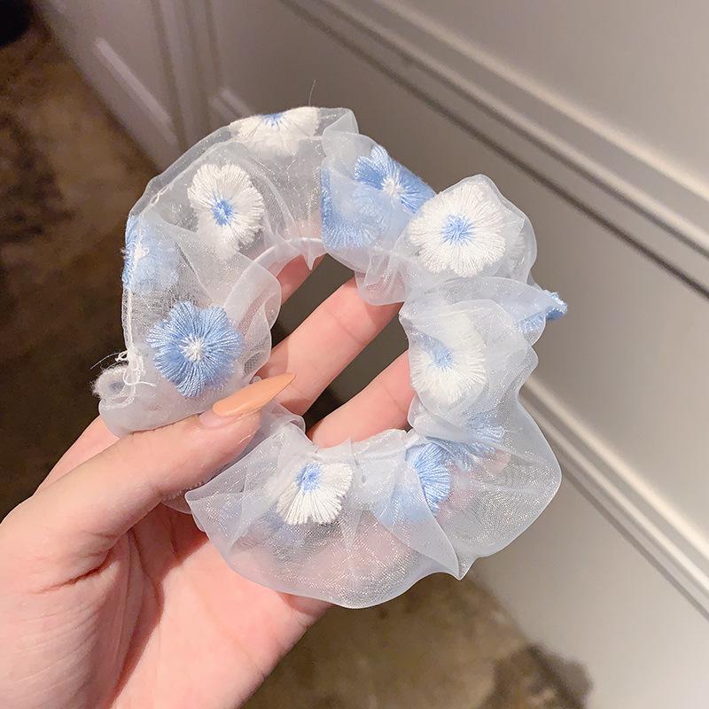 Korean JK College Style Hair Accessories Set: Cute Hair Ring, Headband, Rubber Band, and Large Intestine Hair Rope