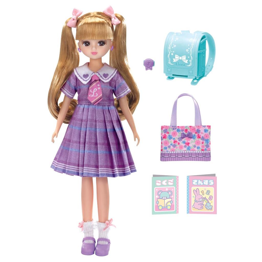Takara Tomy Doll Exciting First Grade Pretend Play Toy for Ages 3 and Up Licca-chan LD-08 Licca-chan Dress-Up