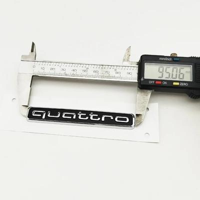 1Pc 95mm 3D ABS Quattro Car Rear Trunk Badge Side Emblem Sticker For A3 A4 A5 A6 A7 A1 A2 Q3 Q5 Q7 S3 S4 S5 S6 Quattro Accessories
