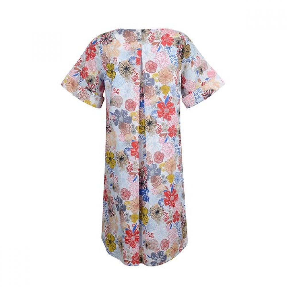 Oilily Flower Pattern Dress Ow9sgop021 