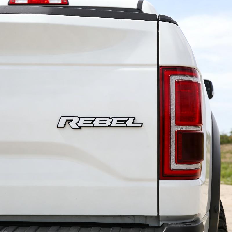 Personalized 3D Metal Car Sticker Rebel Letter Car Decal Self-Adhesive Letter Badge Stickers Car Exterior Decor Accessories