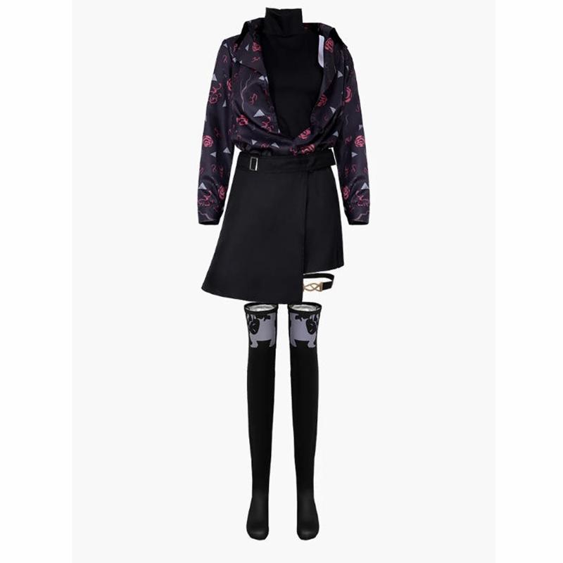 

Аниме Project Sekai Мизуки Асахина Мафую Косплей Костюм Pjsk Nightcord Хэллоуин Повседневные Костюмы L 50-55kg розовый