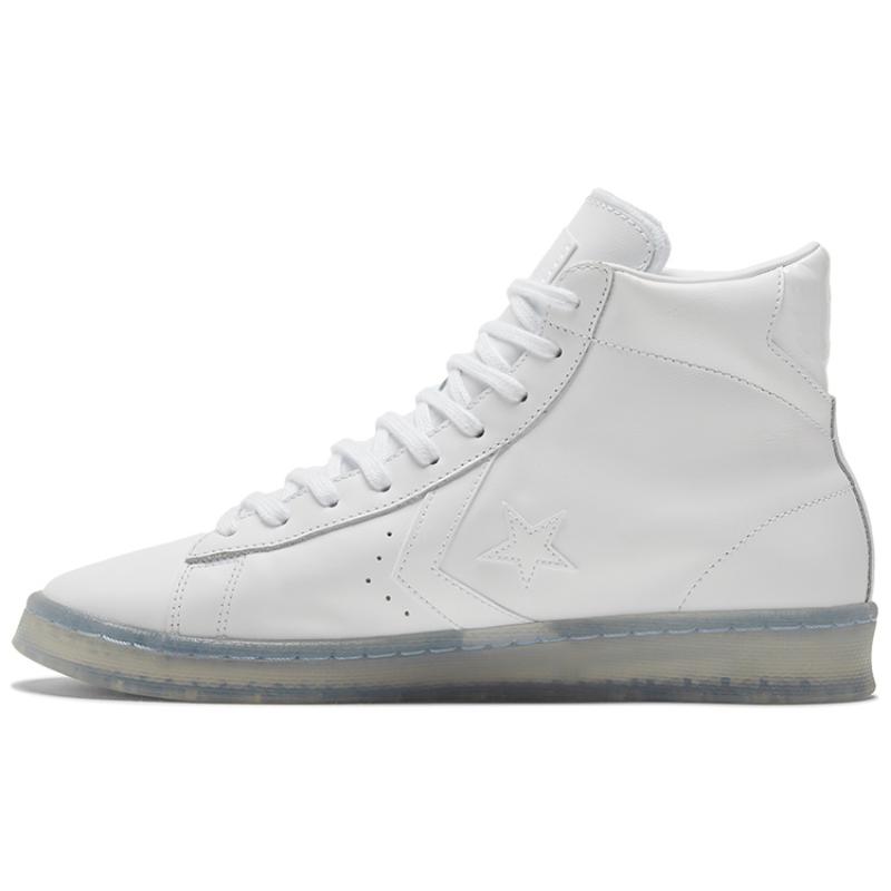 

Converse Cons Pro Кожа Синтетическая кожа Винтажный Повседневный Нескользящий Износостойкий Высокий Верх Кеды для Скейтборда Унисекс Чисто Белый 35