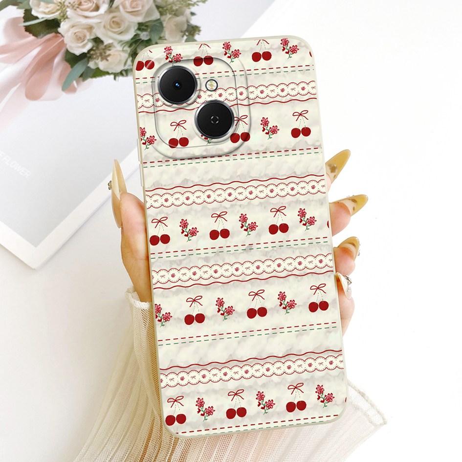 For Tecno Spark 40C Case KM4k Fashion Painted Liquid Silicone Soft TPU Shockproof Cover For Tecno Spark40C Pop 10 Pro Phone Case