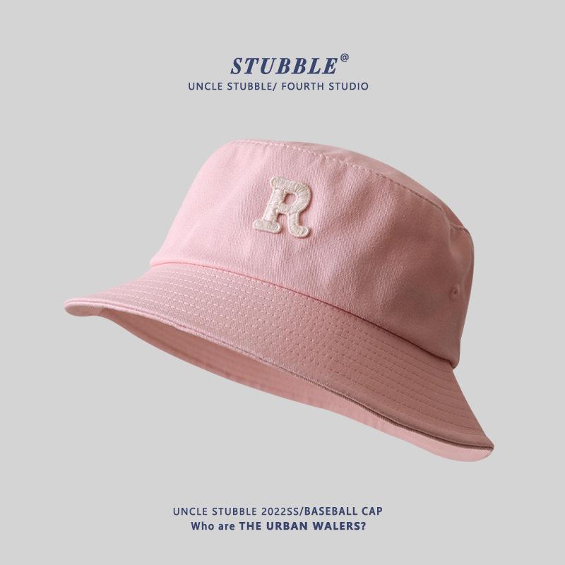 Men Large Size Bucket Hats Women Fashionable Versatile Letters Sun Hat Summer Beach Sunscreen Panama Hat Big Head Fisherman Cap