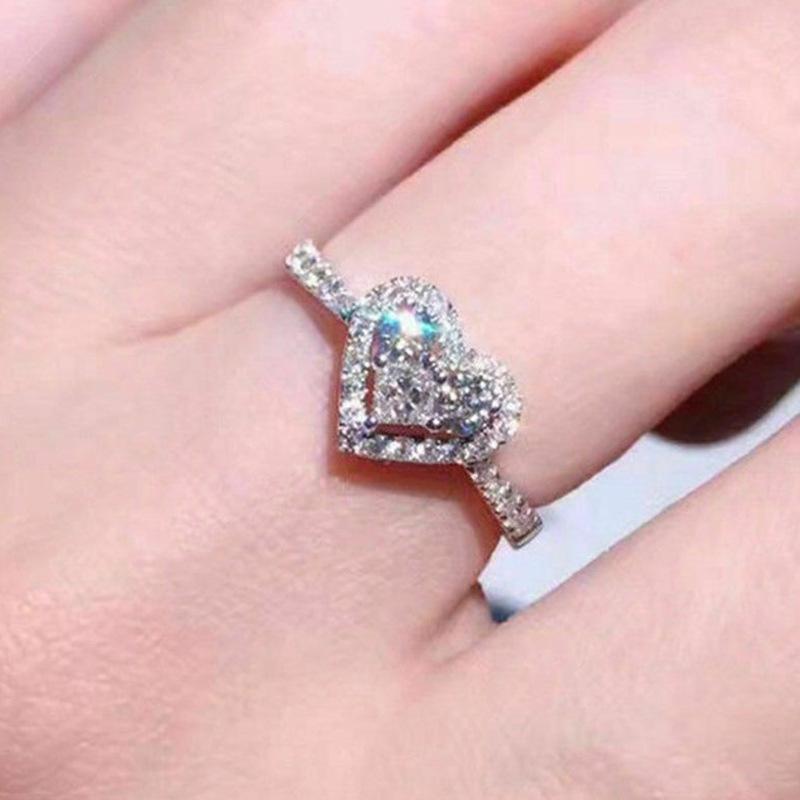 Lindon Classic Ring For Women With Round Shape Zircon Wedding Party Gift  Size 6-10