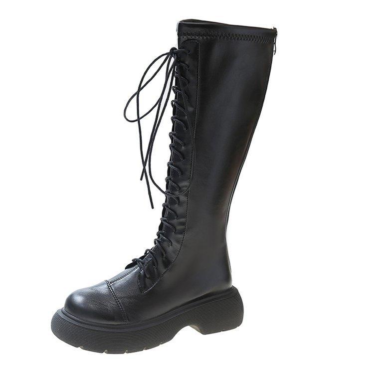 

Длинные сапоги Модные и удобные женские тонкие высокие сапоги Ботинки Длинные сапоги Белые рыцарские сапоги Обувь 40 чёрный