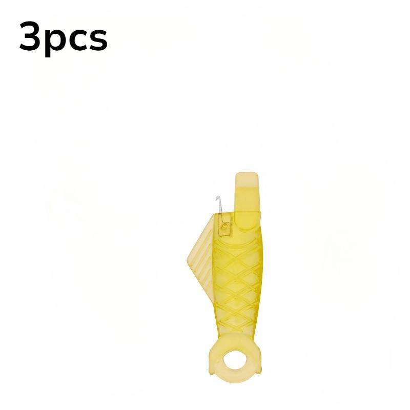 Dispositivo Passafilo in Plastica a Forma di Pesce, Pezzo Passafilo, Accessori per Cucire Abiti Gadget Passafilo Fai da Te