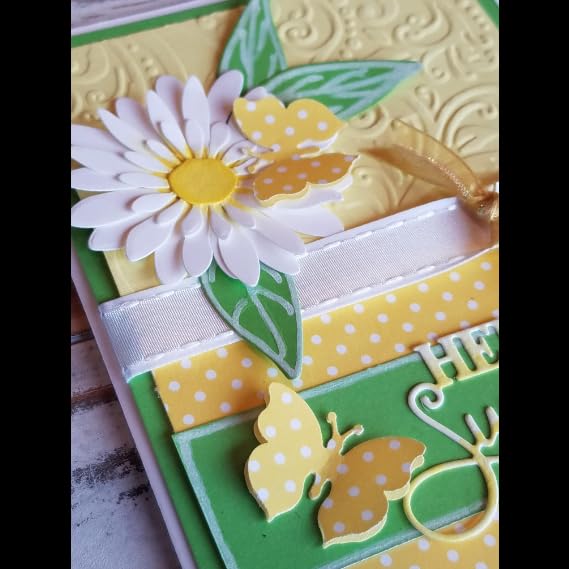 BOTARO Kwan Crafts Leaf Plastic Embossing Folder for Card and Other Paper Crafts Making, Scrapbooking,