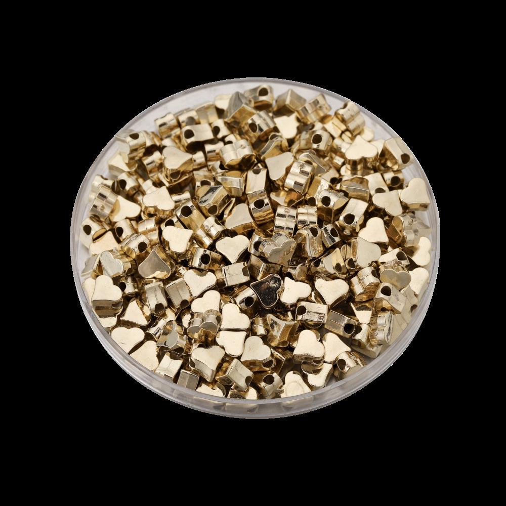 

Гальванізовані металеві намистини-роздільники CCB у формі серця, метелика та конюшини для браслетів.