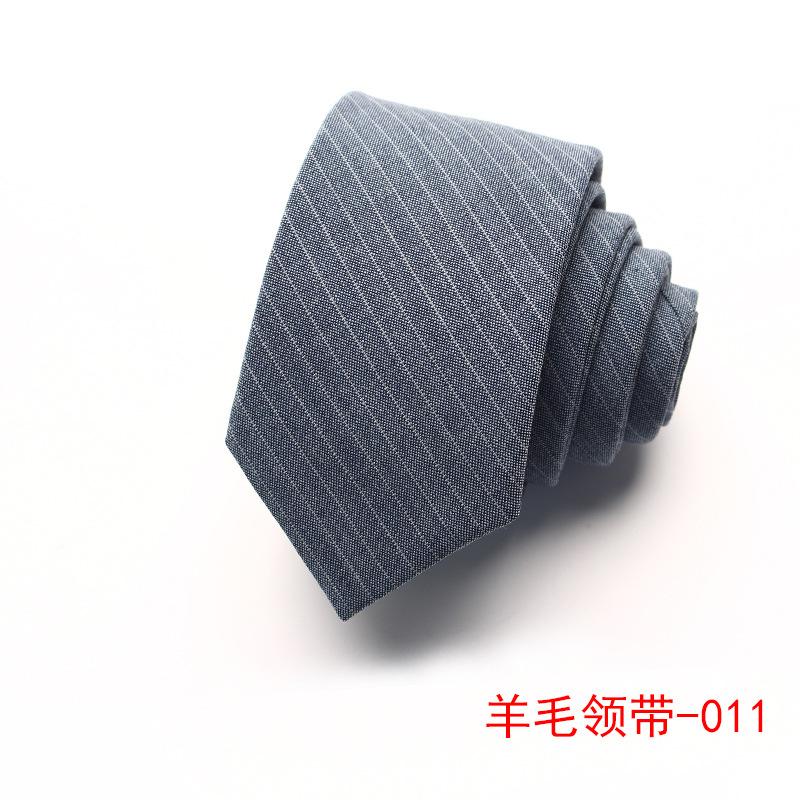 Wool Tie Men'S Striped Plaid Casual Tie Best Man Suit Shirt Accessories Tie