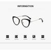 Vintage Metal Photochromic Myopia Glasses Women New Trendy Cat Eye Glasses Men Retro Anti Blue Light Eyewear with UV Sensitivity