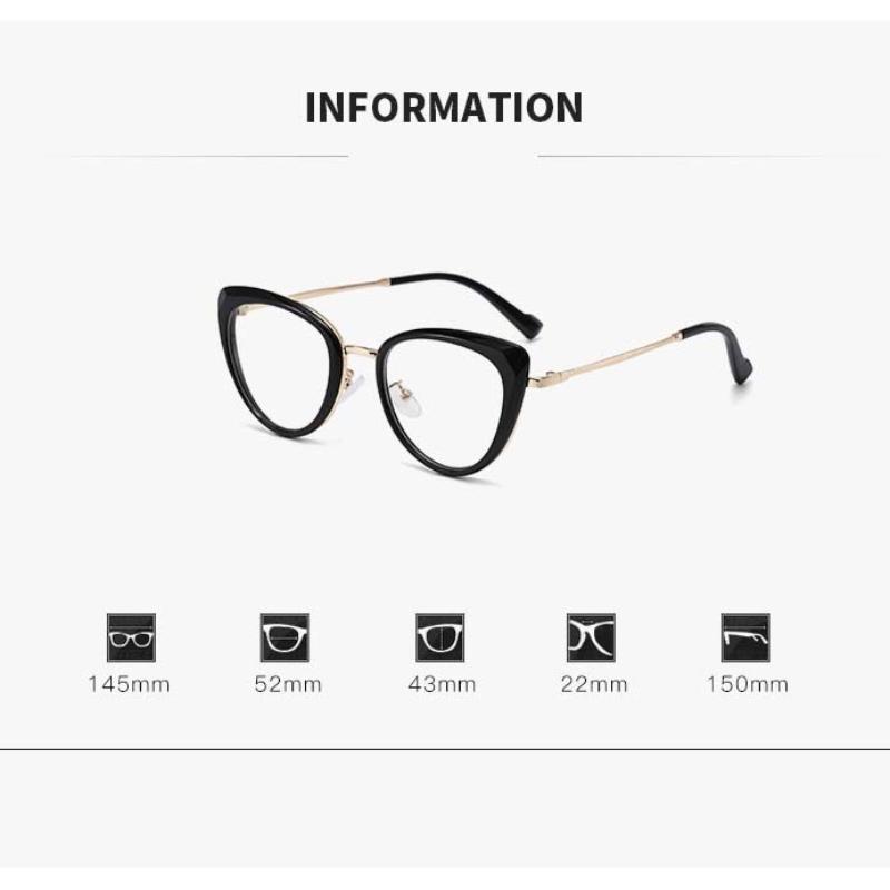 Vintage Metal Photochromic Myopia Glasses Women New Trendy Cat Eye Glasses Men Retro Anti Blue Light Eyewear with UV Sensitivity