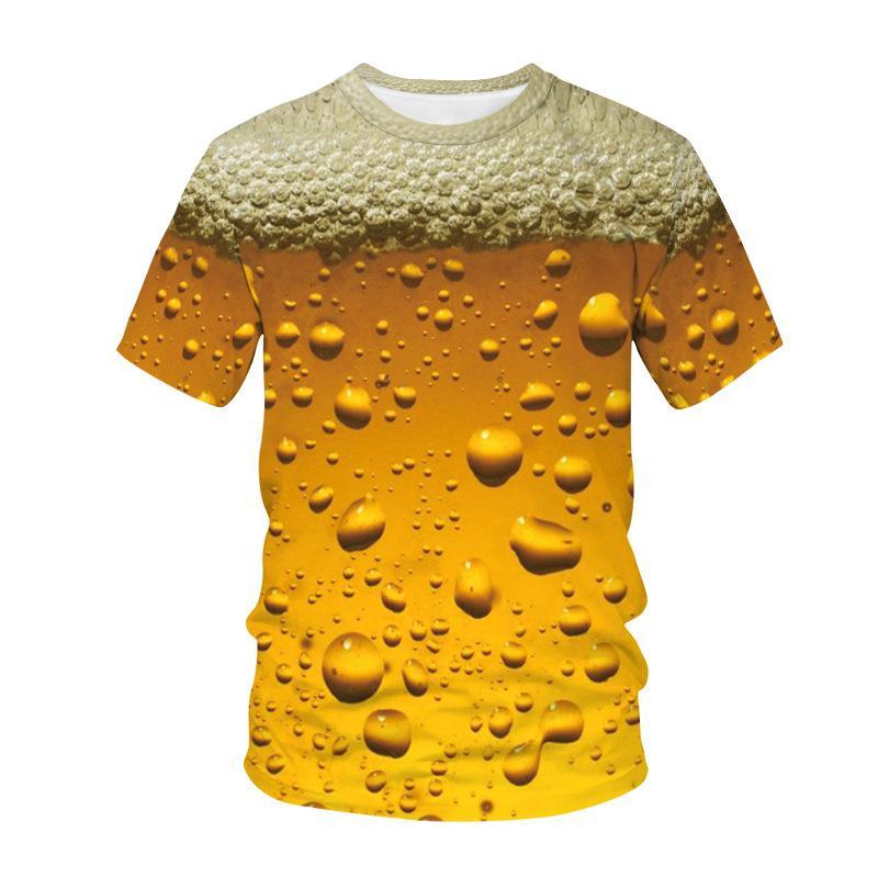 

Fashion Men s T-Shirt Funny Beer Graphic Print Men s and Women s Tees Top Summer Street Short Sleeve Casual Outdoor Men s Clothing XXS
