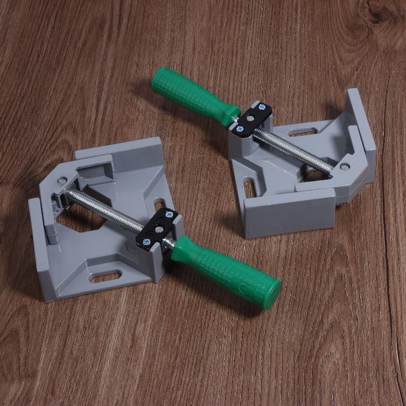 1/2Pcs 90 Degree Right Angle Clamp Welding Corner Clamps Holder Woodworking Photo Frame Glass Clamp Tool Adjustable Swing Jaw