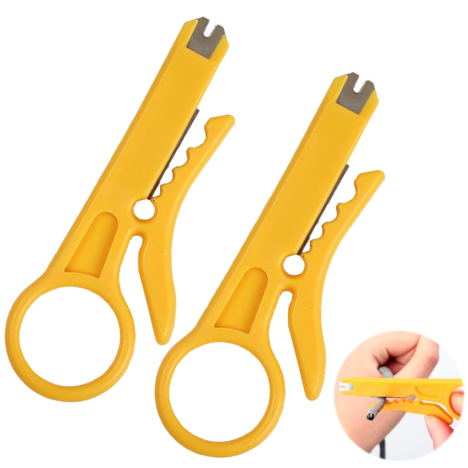 

Wire Stripper of Mini Wire Stripper Cable Stripper Hand Repair Easy to Suitable for Stripping Cables (Set 2) Tool, Multi-functional Tool, Carry,