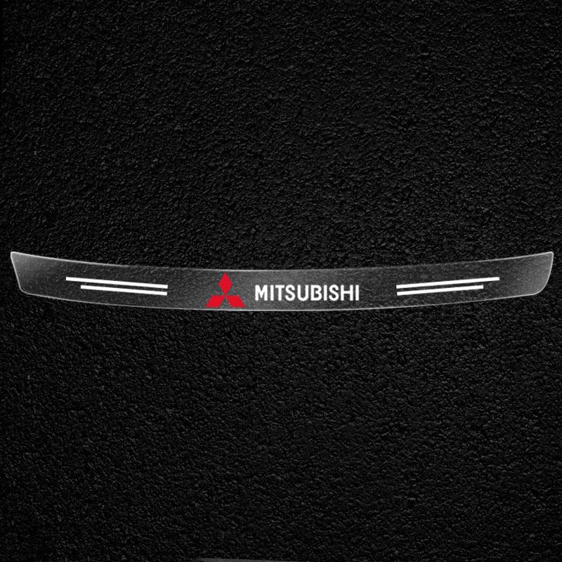 Car Threshold Protector Transparent Decorative Badge Sticker For Mitsubishi Asx Lancer Outlander Pajero Ralliart Car Accessories