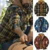 US Casual Mens Winter Shirt Fur Lined Lumberjack Flannel Work Jacket Warm Thick