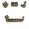 Brass Dragon Boat Figurine for Home Decor Collectible
