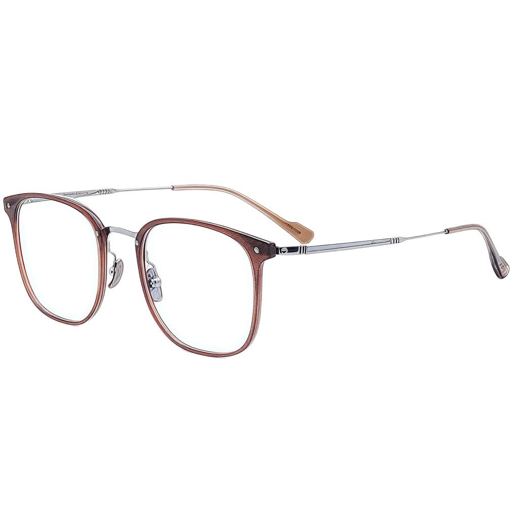 Ultralight Titanium Polygon Eyeglass Frame for Men and Women